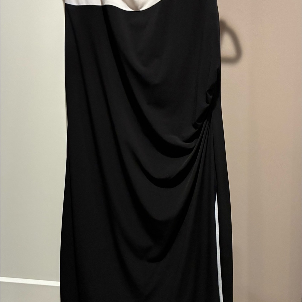 Connected Apparel Monochrome Dress